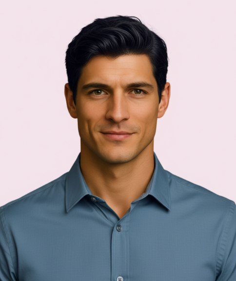 Not too short and not too long men's hairstyle
