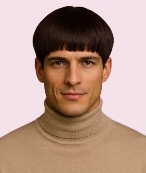 Classic bowl cut for men
