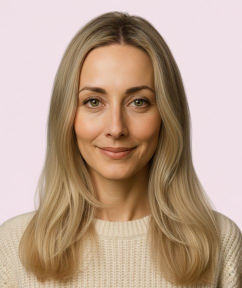 Smooth long hair with invisible layering