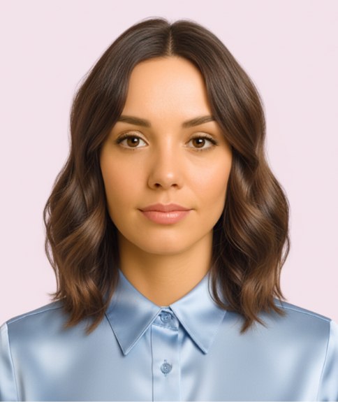 Shoulder-length shag cut with layers of varying lengths