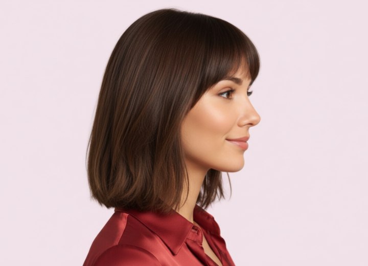 1970s-inspired hairstyle - Side view