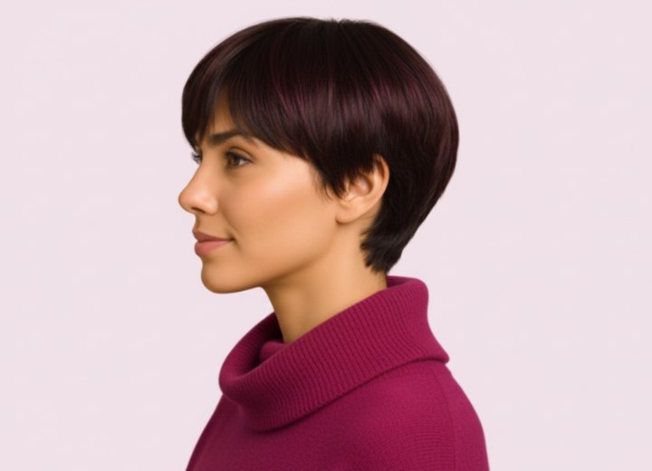 Bowl cut hair - Side view