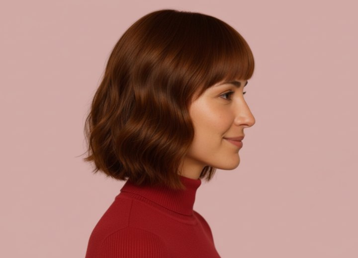 On-trend bob haircut - Side view
