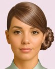 Updo with a side-knot