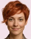 Short style for wavy hair