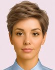 Texturized pixie cut