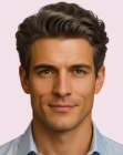 Cut for men with salt-and-pepper hair
