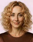 Shoulder-length hair with waves