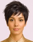 Pixie cut with texture