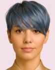 Pixie cut for silver hair