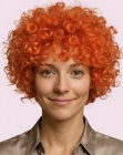 Copper hair with curls