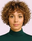Curly bob with volume