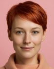 Sleek pixie cut