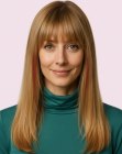 Long hairstyle with bangs