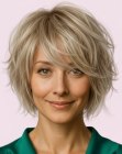 Modern shag haircut