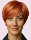 Bixie cut for red hair