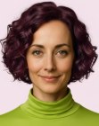 Romantic short hair with curls