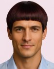 Modern bowl cut hair for men