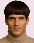 Classic bowl cut hair for men