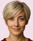 Pixie cut to look younger