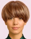 Rounded short bob