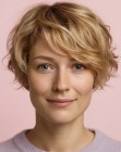 Short style for blonde hair
