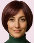 Short bob with side-swept bangs