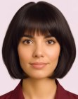 Chin-length bob with layering