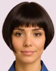 Short bob with asymmetry
