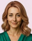 Long hairstyle with loose waves