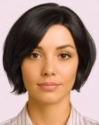 Jawline bob with volume