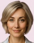Elegant bob at chin level