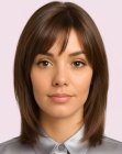 Shoulder-skimming bob hairstyle