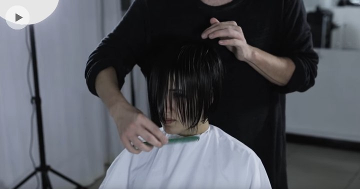 Cutting tutorial for a short bob with layers