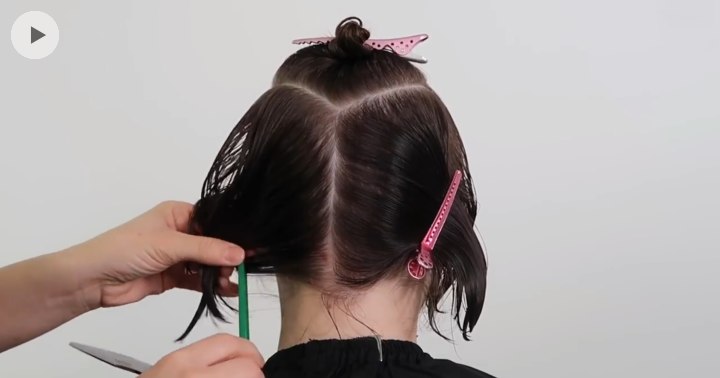 How to section hair for a classic bob