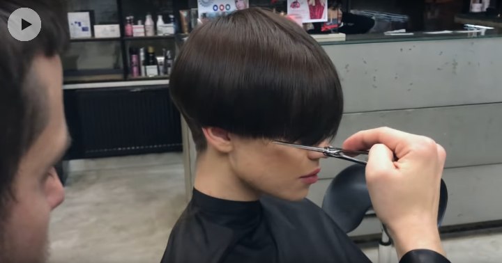 How to cut an elegant short women's haircut  Video