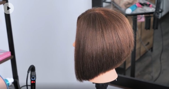 How to cut a stacked bob