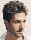textured haircut for men