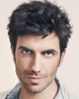 hairstyle for men with thick hair