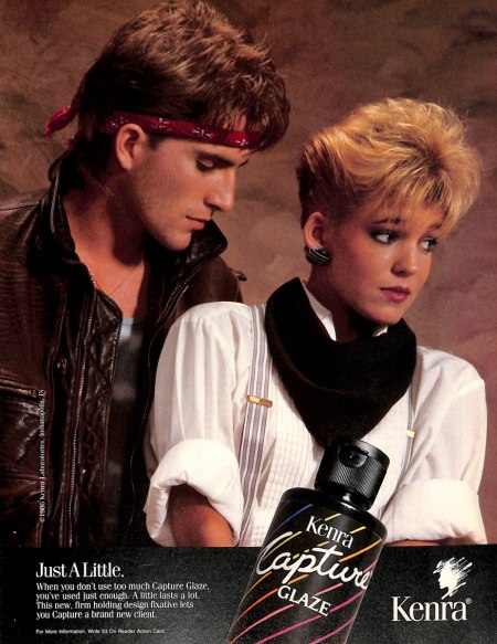 Kenra - 1980s vintage hairstyles ad