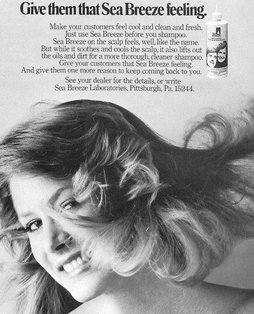 Sea Breeze feeling for your hair - Vintage ad